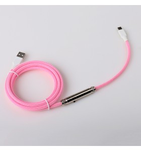 Mechanical Keyboard Coiled USB Cable colored  MINI XLR Type C, Mini 5P, Micro Customization factory